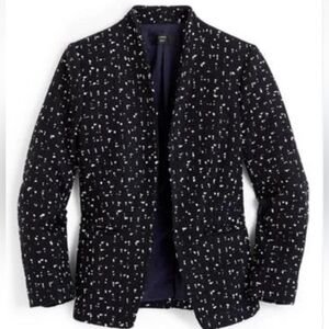 J. Crew Black and White Tweed ‘Going Out’ Blazer